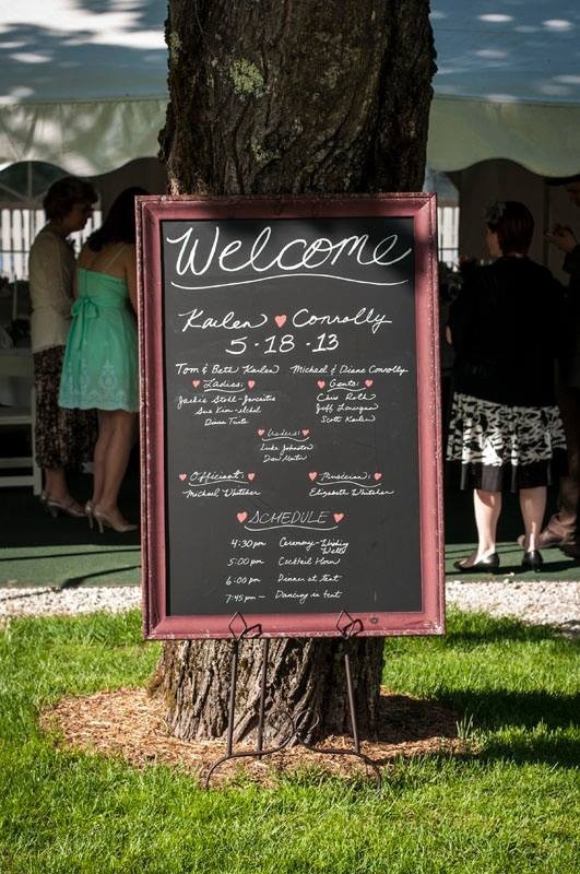 Using chalkboard paint for your wedding decorations – Weddings in Vermont
